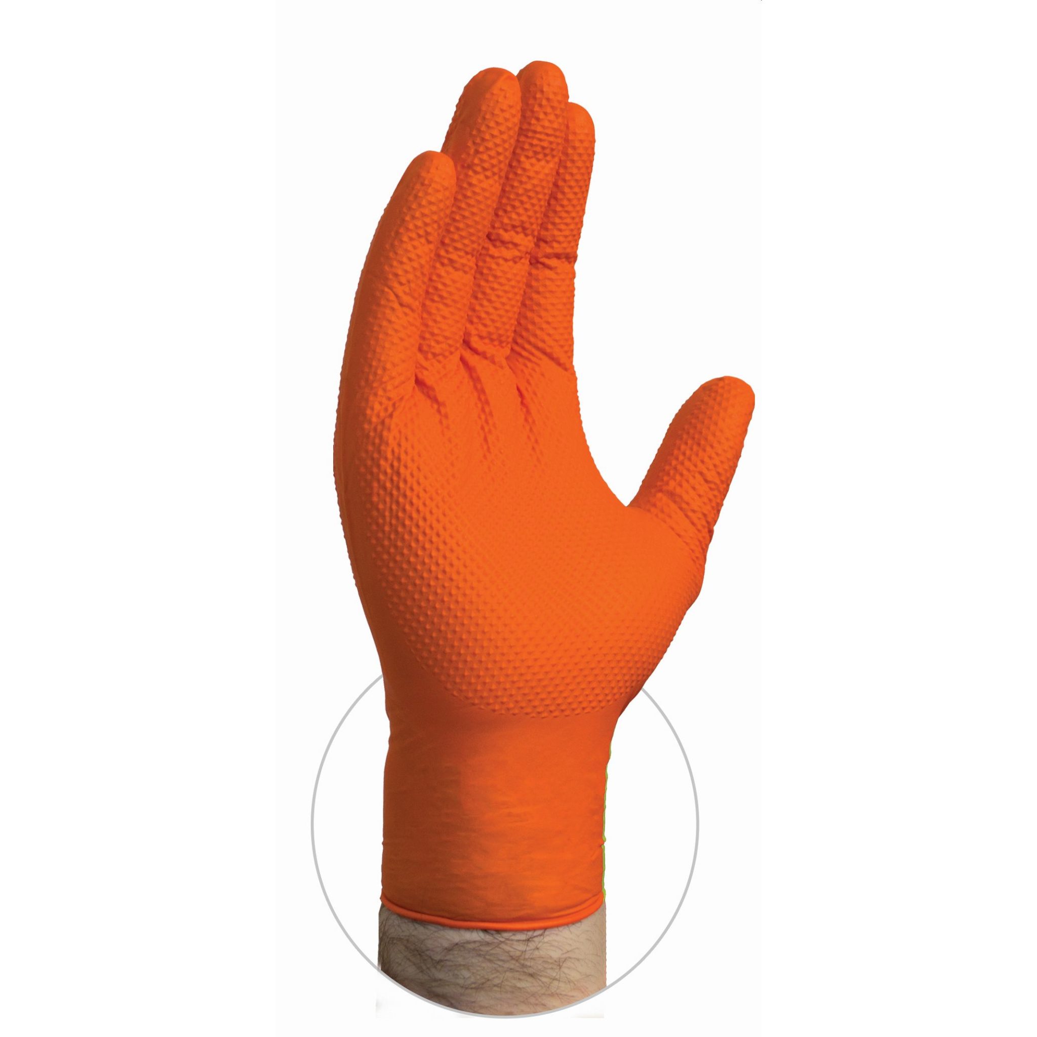 Gloveworks GWON - Gloveworks Heavy-Duty Orange Nitrile Disposable Gloves