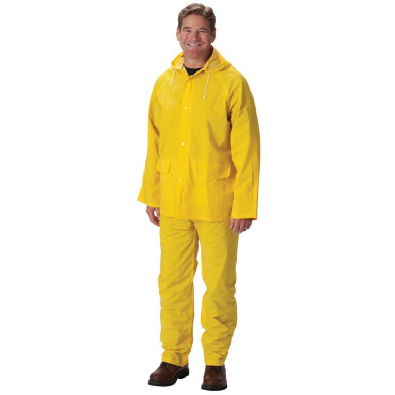 Waterproof 3 Piece Rain Suit - 35MM PVC on Polyester - CD201-350 ...